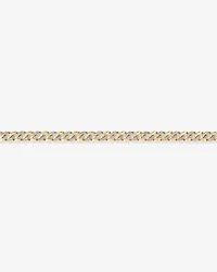 21cm Cuban Link Bracelet with 1.00 Carat TW of Diamonds in 10kt Yellow Gold