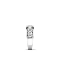 Men's Pave Ring with 0.87 Carat TW of Diamonds in 10kt White Gold
