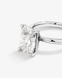 3.00 Carat TW Radiant Cut Laboratory-Grown Diamond Solitaire Engagement Ring in Platinum