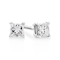 Certified Stud Earrings with 0.46 Carat TW of Diamonds in 14kt White Gold
