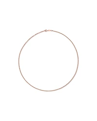 50cm (20") Hollow Belcher Chain in 10kt Rose Gold