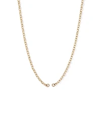 50cm (20") Oval Belcher Chain in 10kt Yellow Gold