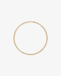 Chaîne Forçat Semi-Solide Facettée en Or Jaune 10 ct, 55 cm (22 po), 6,8 mm de Largeur