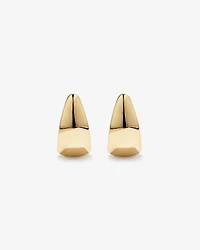 Half Hoop Dome Stud Earrings in 10kt Yellow Gold