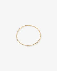 0.68 Carat TW Diamond Row Flex Bangle in 10kt Yellow Gold
