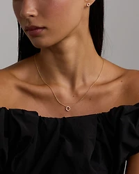 Ensemble cercle en vermeil 18 ct avec zirconiums cubiques