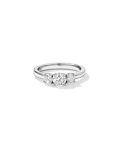 1.00 Carat TW 3 Stone Signature 101 Diamond Ring in 14kt White Gold