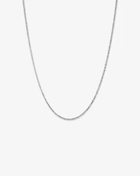 Classic Curb Chain in 10kt White Gold