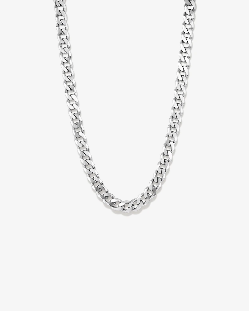 13mm Curb Chain in Sterling Silver