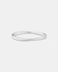 63mm Twist Bangle in Sterling Silver