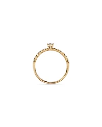 0.17TW Round Brilliant Laboratory-Grown Diamond Promise Ring 10kt Gold