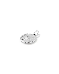 Diamond Accent Aries Zodiac Pendant in Sterling Silver