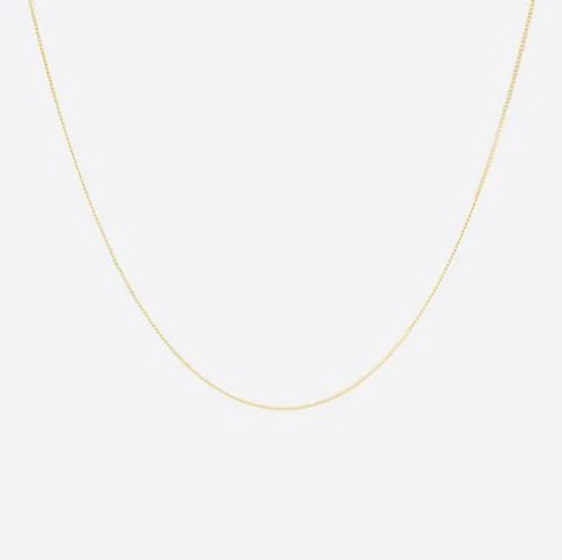 45cm (18") Curb Chain in 10kt Yellow Gold