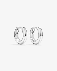 11mm Huggie Earrings in Sterling Silver