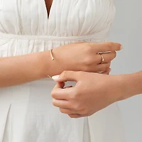 Bracelet Jonc Flex Rangée de Diamant de 0,68 Carat TW en Or Jaune 10kt