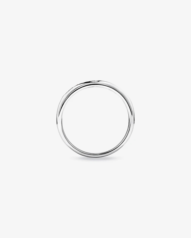 Wedding Band with 0.15 Carat TW of Diamonds in 10kt White Gold