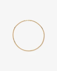 55cm (22") 5.1mm Width Solid Concave Bevelled Curb Chain in 10kt Yellow Gold