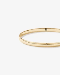65mm (2.5") 4.7mm Width Solid Round Bangle in 10kt Yellow Gold