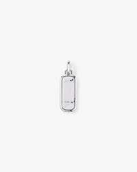 Pendentif oblong en howlite en argent sterling