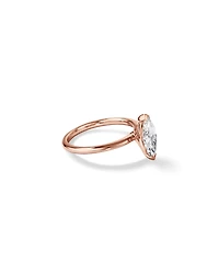 1.25 Carat TW Marquise Laboratory-Grown Diamond Solitaire Engagement Ring in 14kt Rose Gold