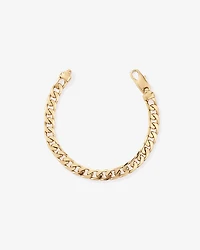21cm (9") 8mm Curb Bracelet in 18kt Vermeil