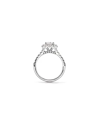 2.15 Carat TW Oval Halo Laboratory-Grown Diamond Ring 14kt Gold
