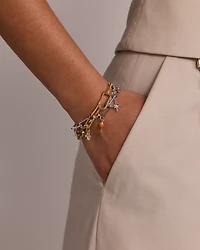 Spritz Pendant in Sterling Silver with Orange Enamel