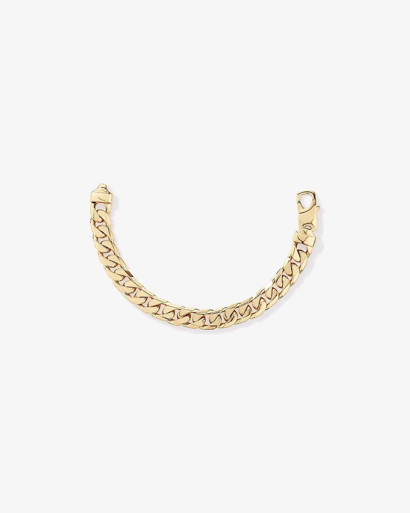 21cm (9") 11mm Curb Bracelet in 18kt Vermeil