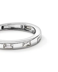 0.22TW Baguette Laboratory-Grown Diamond Wedding Band 14kt White Gold