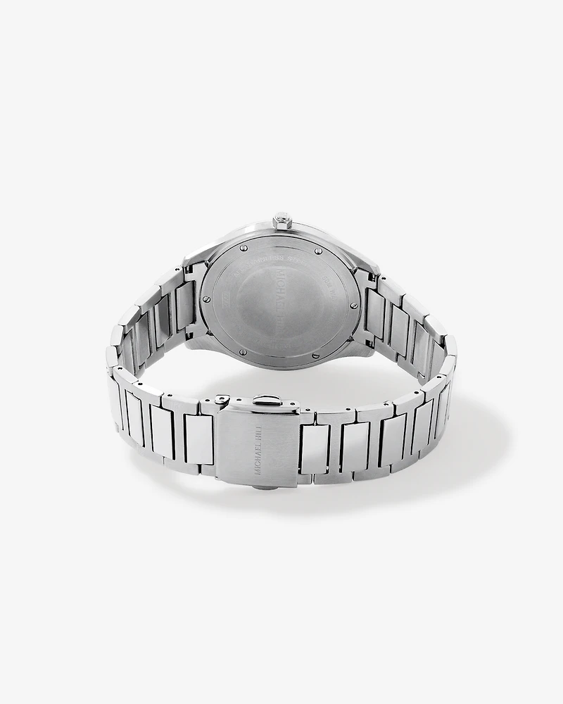 Quartz Watch with Deep Blue Dial in Stainless Steel