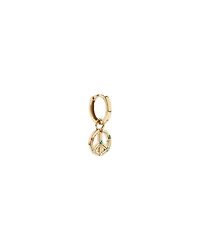 Peace Earring Charm in 18Kt Vermeil with Cubic Zirconia