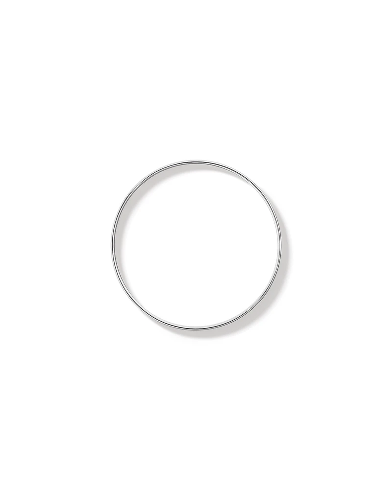 5mm-5.5mm Round Bangle in Sterling Silver