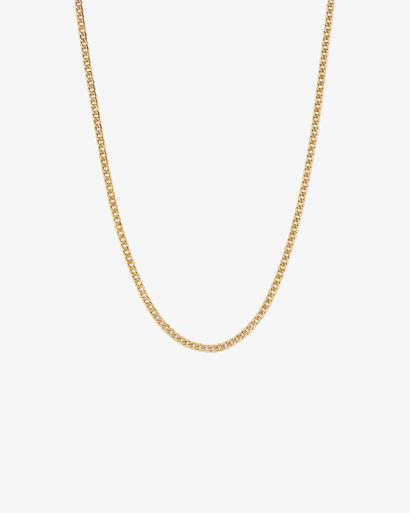 65cm (22") 4.5mm-5mm Width Curb Chain in 10kt Yellow Gold