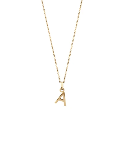 A Initial Pendant in 10kt Yellow Gold