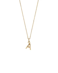 A Initial Pendant in 10kt Yellow Gold