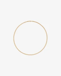 50cm (22") 4.2mm Width Semi Solid Diamond Cut Curb Chain in 10kt Yellow Gold