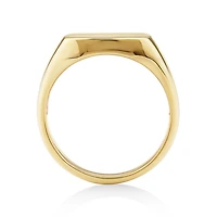 Men's Signet Ring in 10kt Yellow Gold