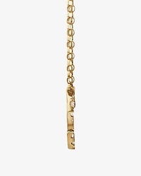 S' Initial Necklace with 0.10 Carat TW of Diamonds in 10kt Yellow Gold