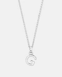 "G" Initial Pendant in Sterling Silver