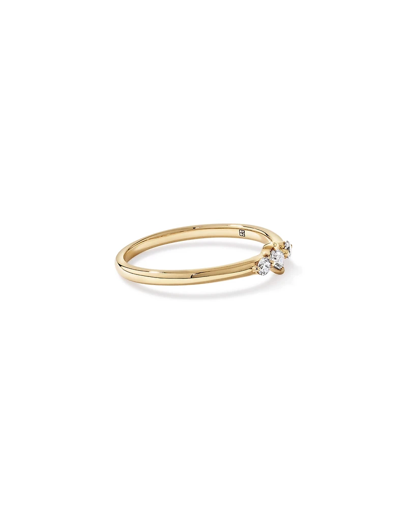 0.15TW Lab Diamond Stacker Ring 10kt Gold