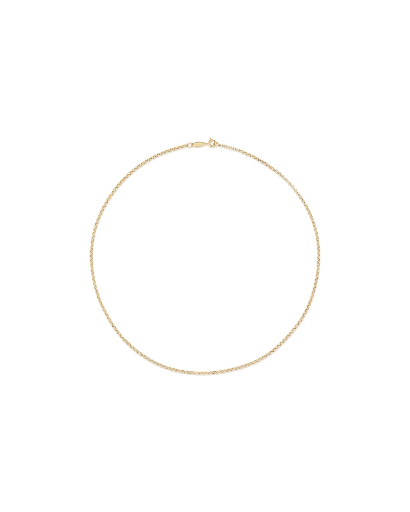 45cm (18") Hollow Belcher Chain in 10kt Yellow Gold