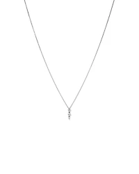 Graduated Drop Necklace with 0.28 Carat TW of Diamonds in 18kt White Gold