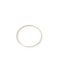 65mm (2.5") 7.7mm Width Solid Oval Bangle in 10kt Yellow Gold