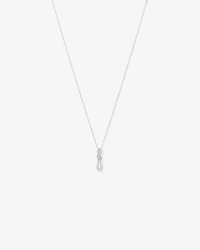 0.15 Carat TW Diamond Knots Pendant in Sterling Silver