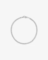 21cm (20") 2.95mm Width Semi Solid Diamond Cut Curb Bracelet in 10kt Gold