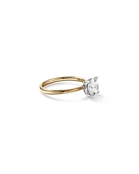 1.50 Carat TW Round Brilliant Signature 101 Solitaire Diamond Ring in 14kt Yellow & White Gold