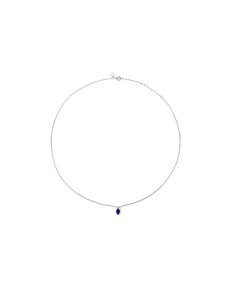 0.05 Carat TDW Laboratory-Grown Diamond & Created Sapphire Gift Set in Silver