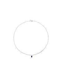 0.05 Carat TDW Laboratory-Grown Diamond & Created Sapphire Gift Set in Silver