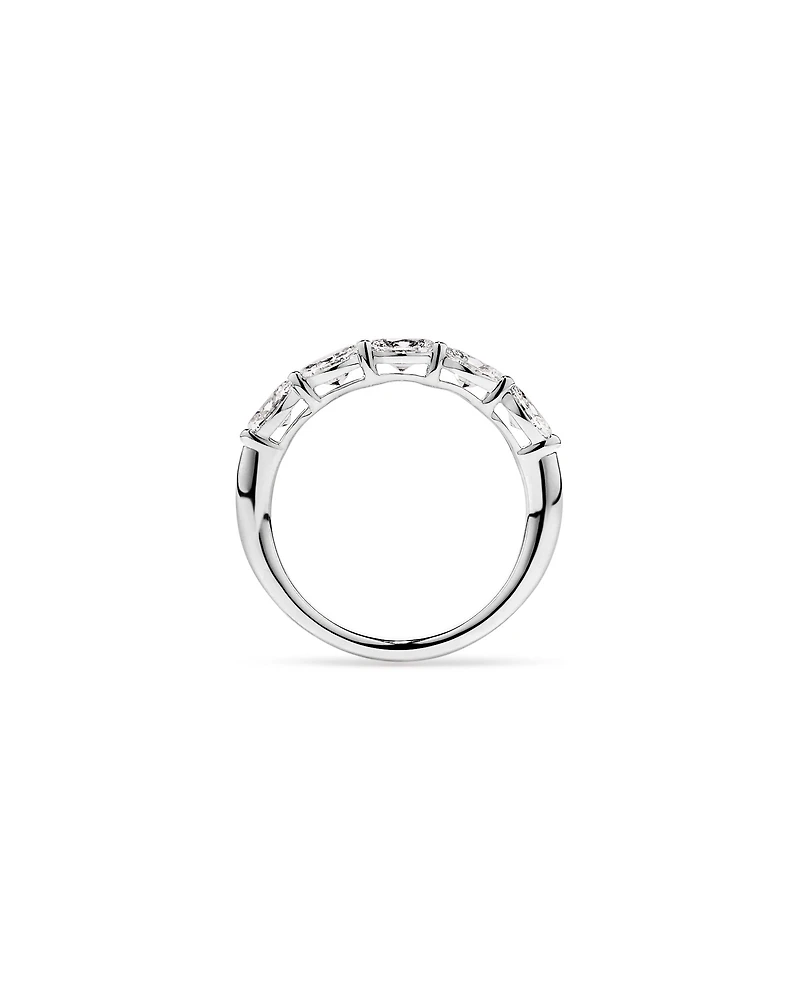 1.25 Carat TW East-West Oval Laboratory-Grown Diamond Wedding Ring 14kt Gold