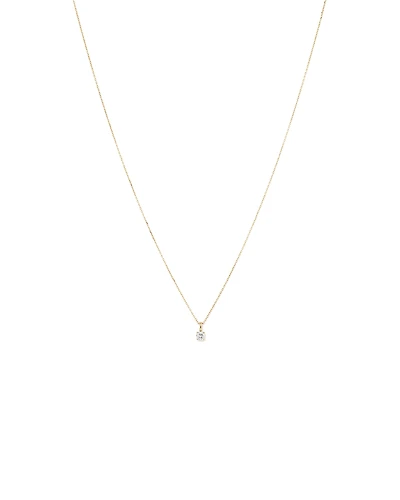 0.25 Carat TW Diamond Solitaire Pendant in 18kt Yellow Gold
